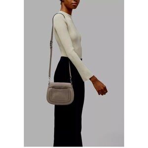 Marc Jacobs Empire City Mini Messenger Pebbled Leather Crossbody Mink